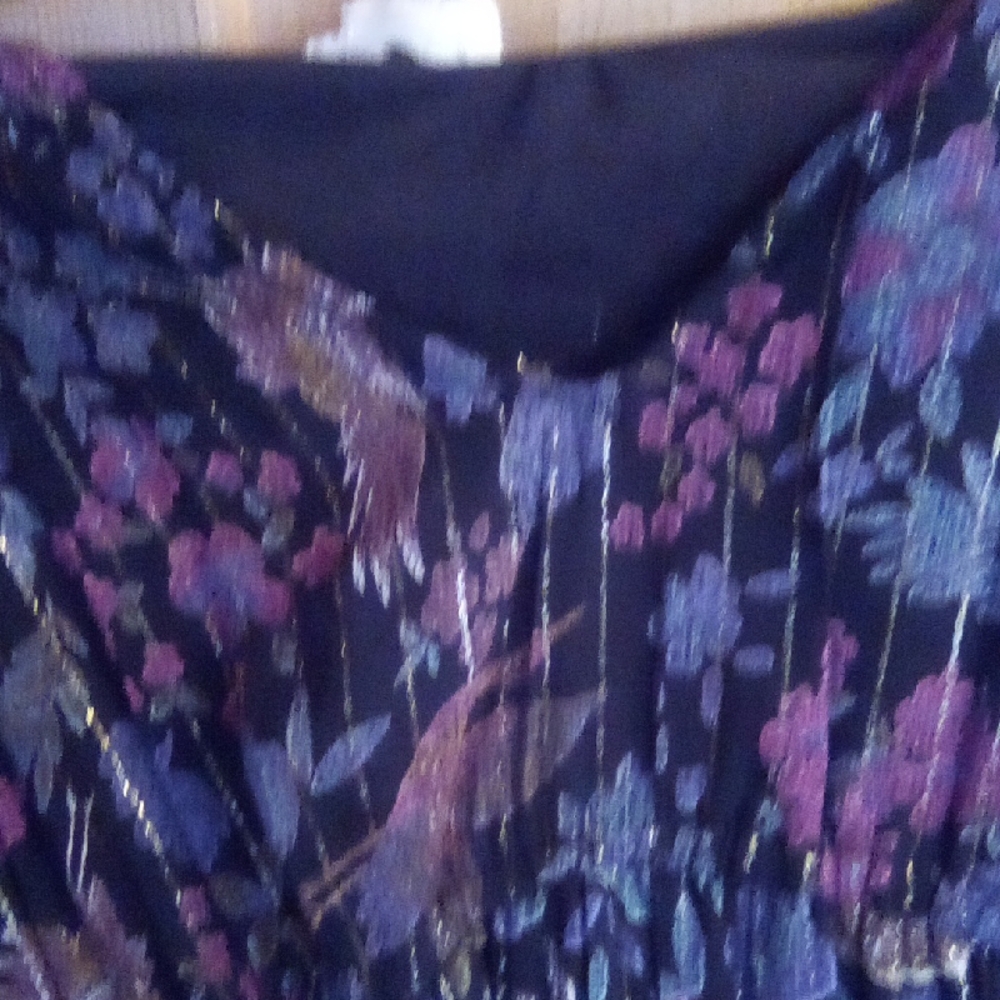 Elegant Black Floral Maxi Dress